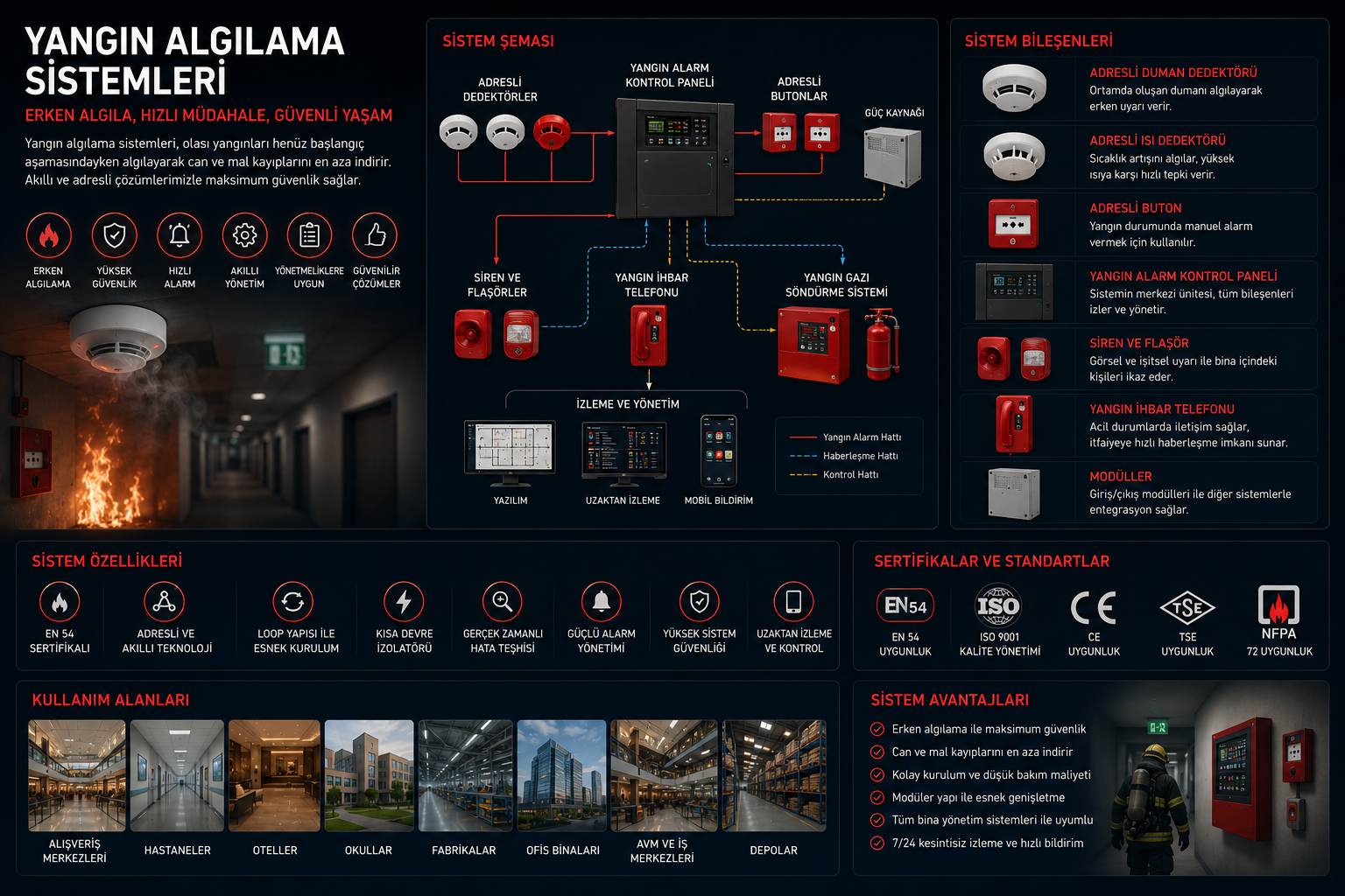 kgs elektronik yangın algılama sistemleri
